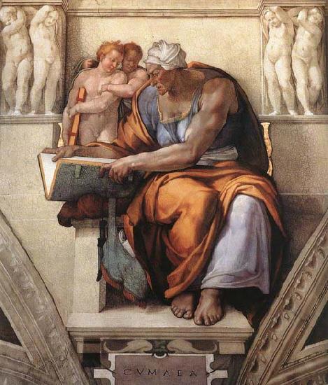 Michelangelo Buonarroti The Cumaean Sibyl oil painting image